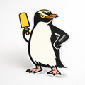 Yellow Eyed Penguin Fruju Vinyl Sticker