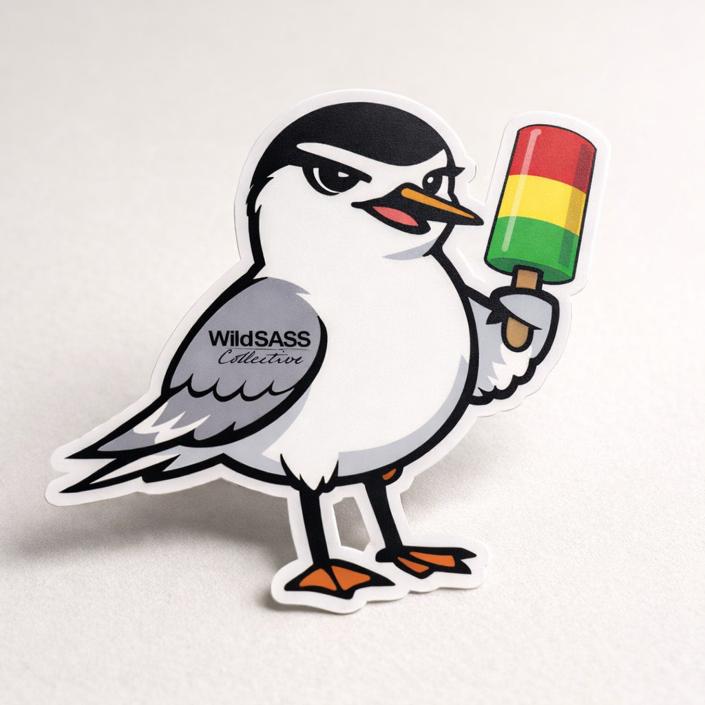 Fairy Tern Traffic Light Vinyl Sticker