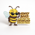 Unionized Honey Bee Vinyl Sticker