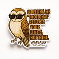 Barn Owl Emotional Vinyl Sticker