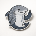 Whale Shark Middle Finger Vinyl Sticker