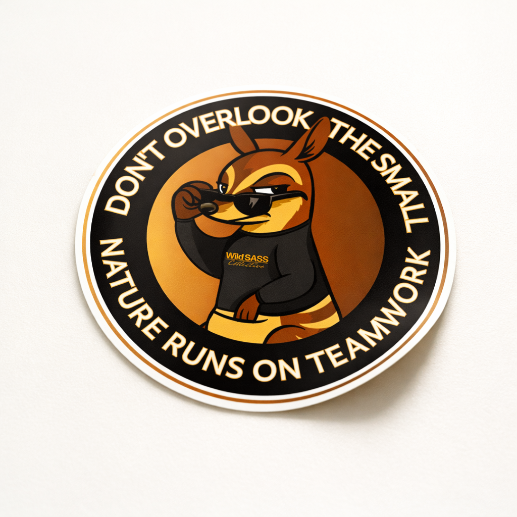 Numbat Don't Overlook The Small Vinyl Sticker