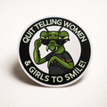 Praying Mantis Stop Telling Women to Smile Vinyl Sticker