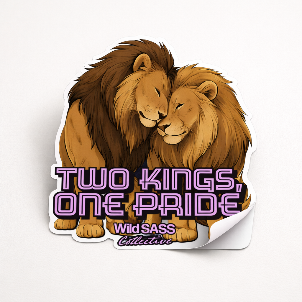 Two Kings One Pride Vinyl Sticker