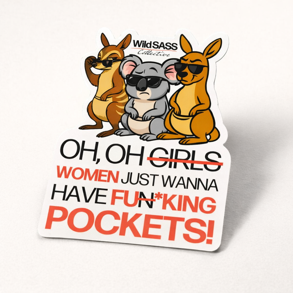 F*cking Pockets Vinyl Sticker