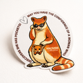 Tree Kangaroo Vinyl Sticker