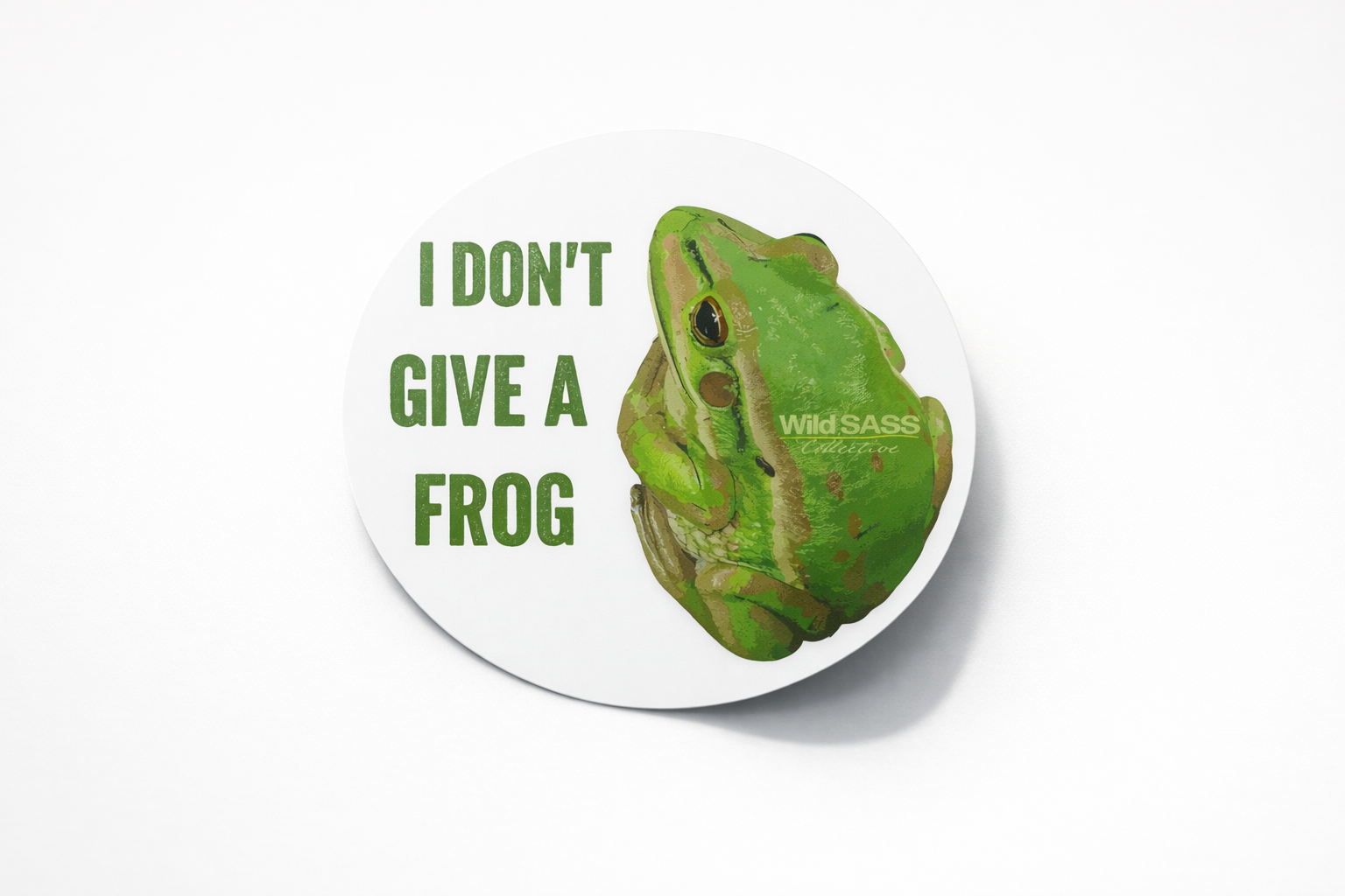 Green & Golden Bell Frog Vinyl Sticker