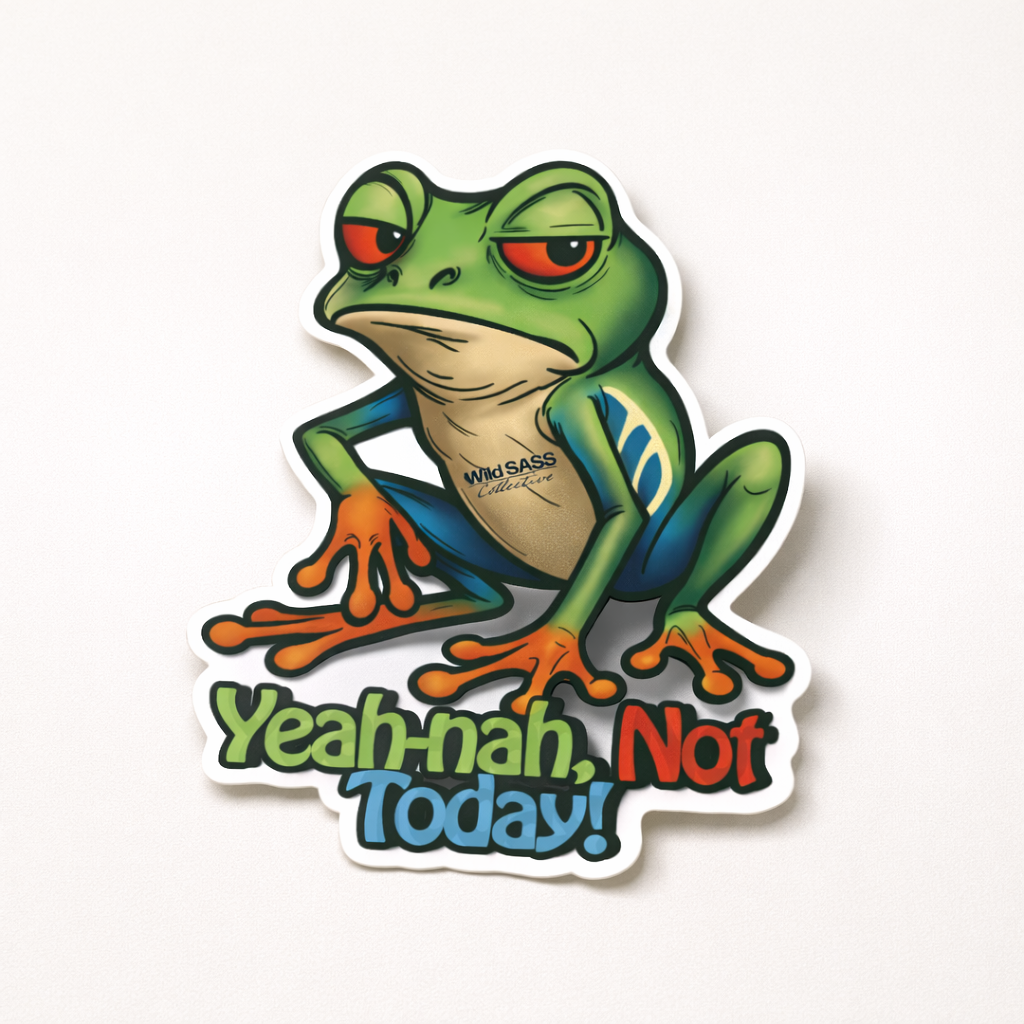 Red-eyed Tree Frog Viynl Sticker