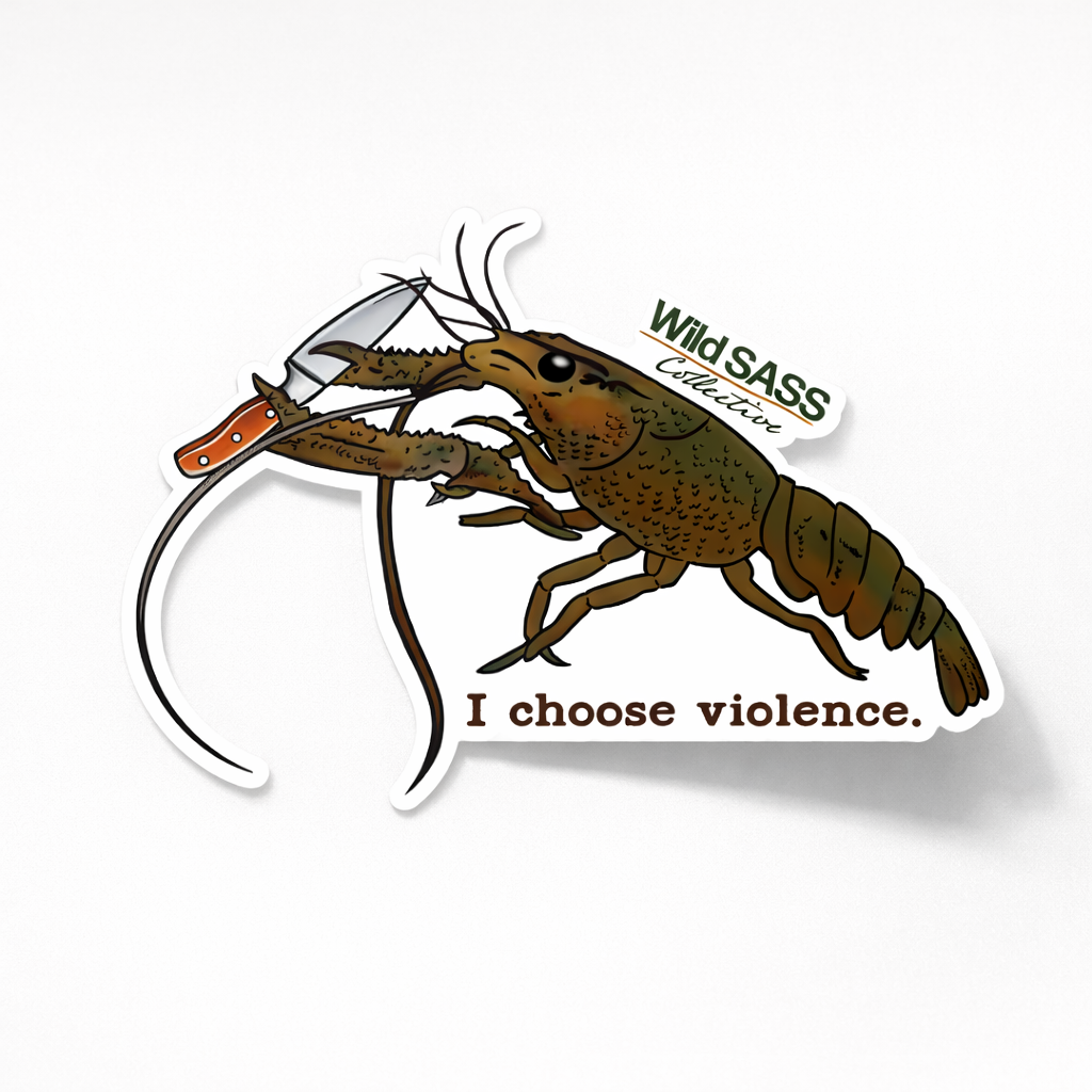 I Choose Violence Kōura Vinyl Sticker