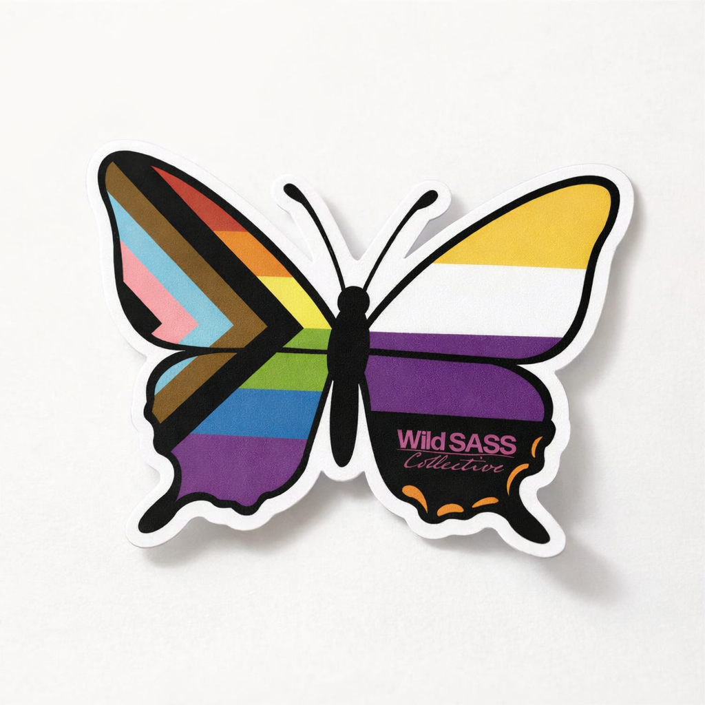 Pride Butterfly Vinyl Sticker