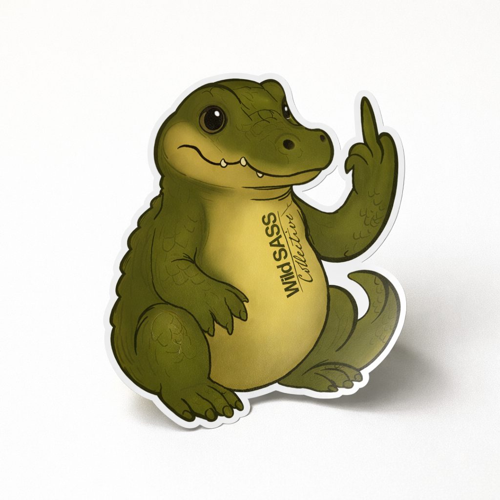 Alligator - Middle Finger Club Vinyl Sticker
