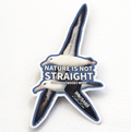 Nature Is Not Straight - Vinyl Sticker