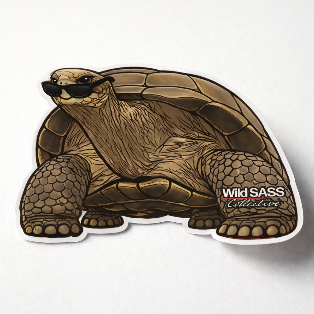 Galapagos tortoise SASSy Species Vinyl Sticker