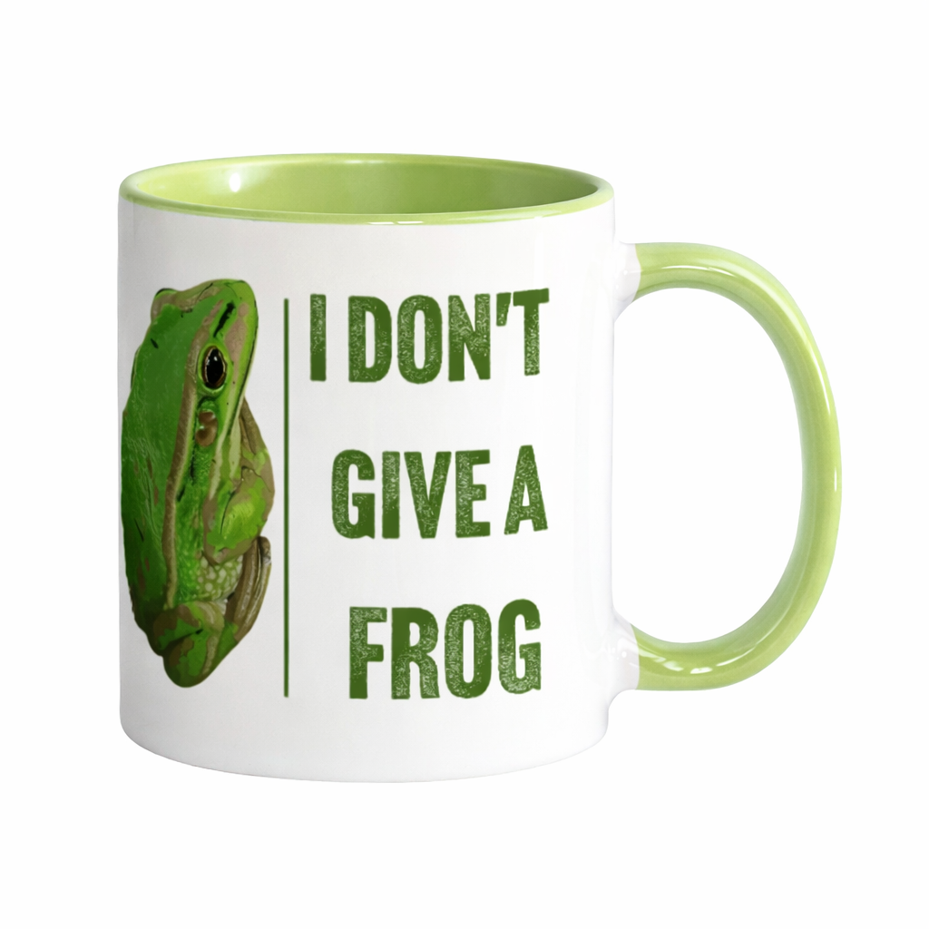 I Don't Give a Frog Bell Frog Mug