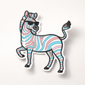 Trans Flag SASS-y Zebra Vinyl Sticker