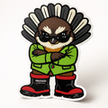 P the Political Pīwakawaka x Vinyl Sticker