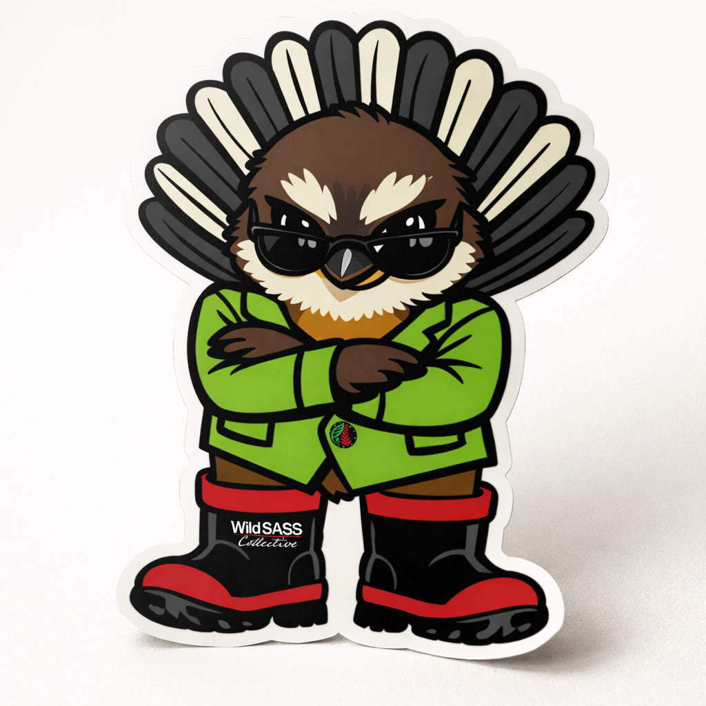 P the Political Pīwakawaka x Vinyl Sticker