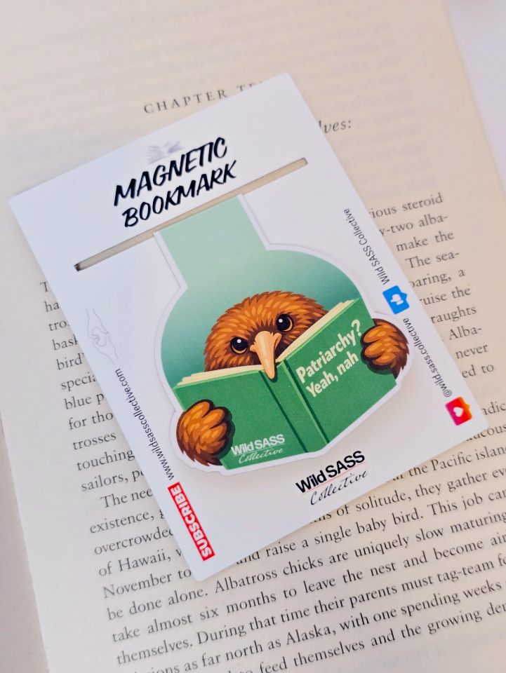 Kiwi x Patriarchy? Yeah, Nah Magnetic Bookmark
