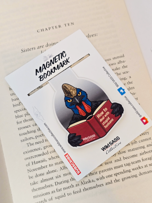 Cassowary x How to Deal with Stupid Humans Magnetic Bookmark