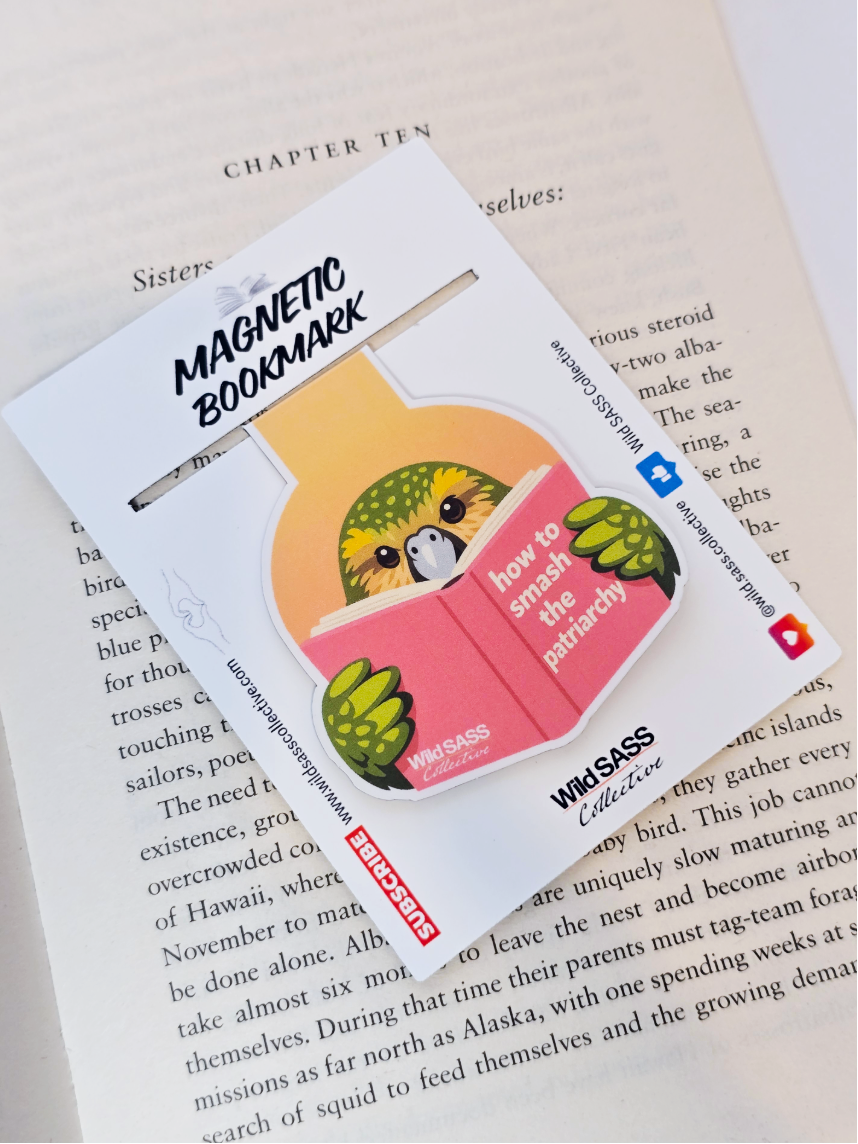 Kākāpō x How to Smash the Patriarchy Magnetic Bookmark