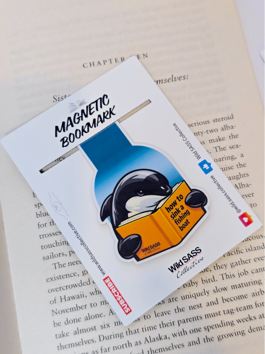 Māui Dolphin x How to Sink a Fishing Boat Magnetic Bookmark