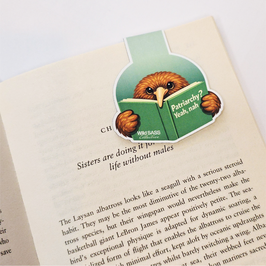Kiwi x Patriarchy? Yeah, Nah Magnetic Bookmark