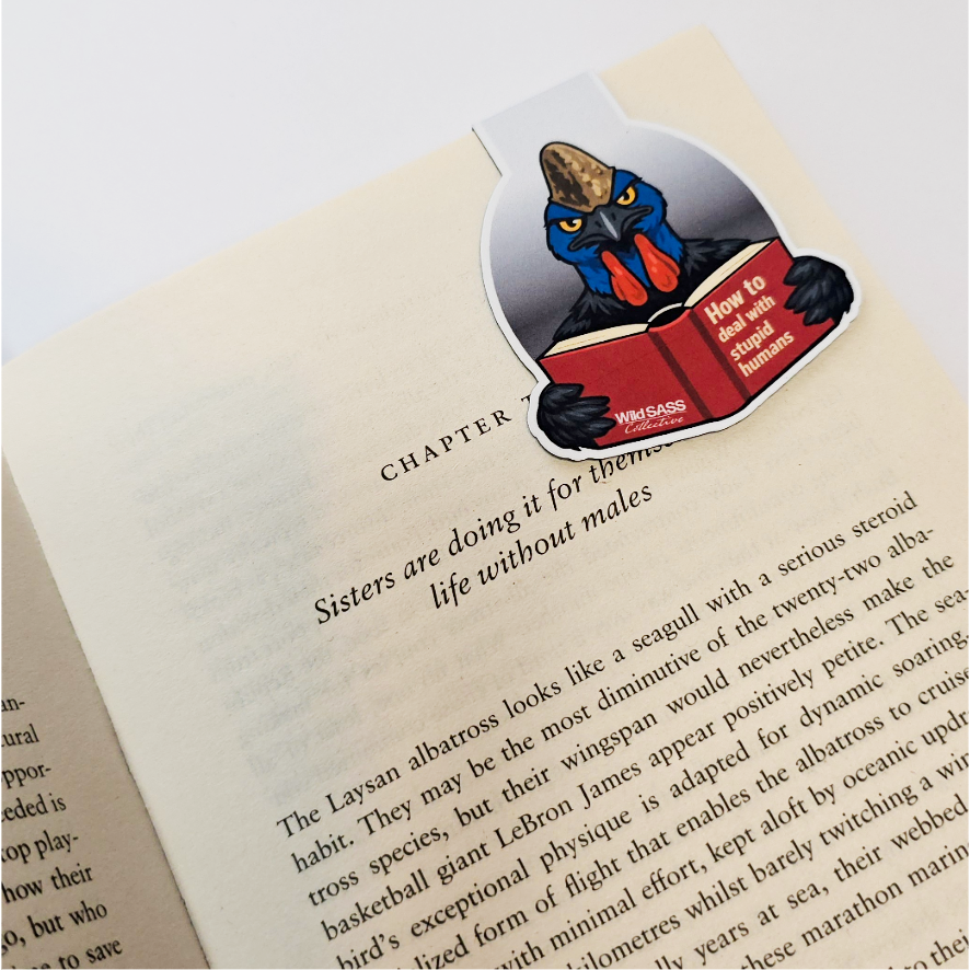 Cassowary x How to Deal with Stupid Humans Magnetic Bookmark