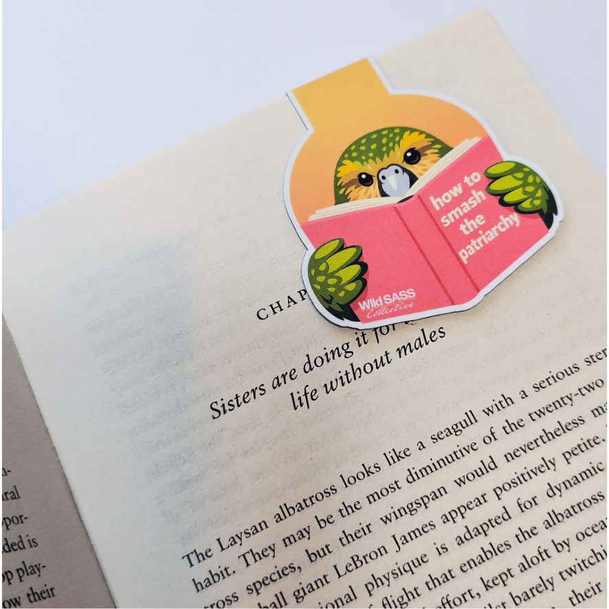 Kākāpō x How to Smash the Patriarchy Magnetic Bookmark