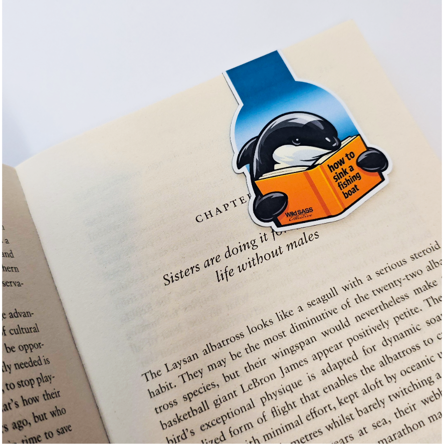 Māui Dolphin x How to Sink a Fishing Boat Magnetic Bookmark