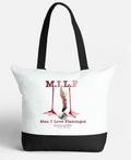 MILF Flamingo Zip Tote Bag (Clearance)