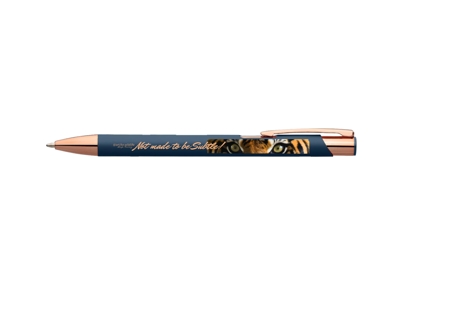 "Not Made to Be Subtle” — Tiger Eyes Pen (Clearance)