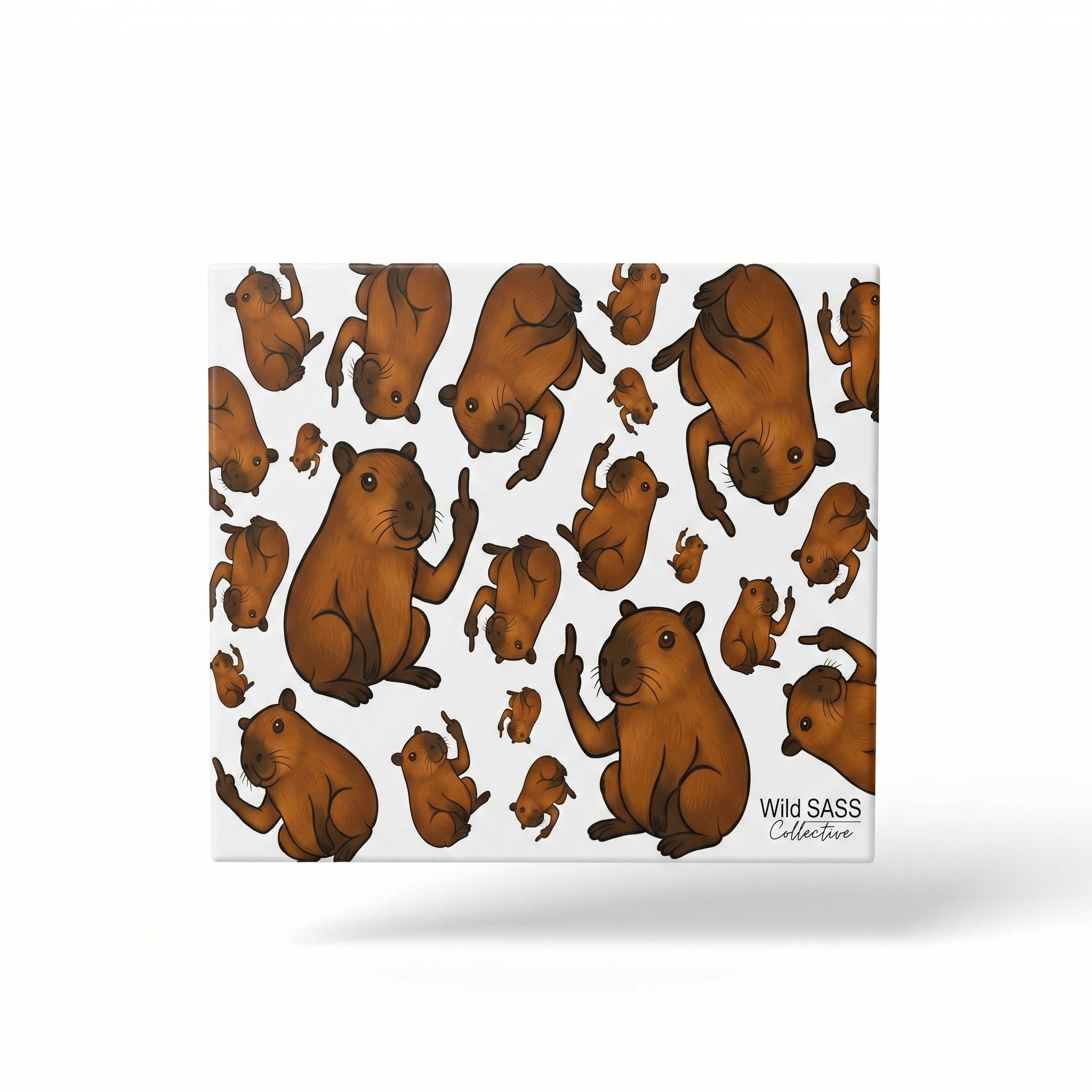 Capybara Middle Finger Club Magnet