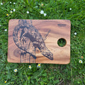 Forest gecko x Engraved Acacia Board