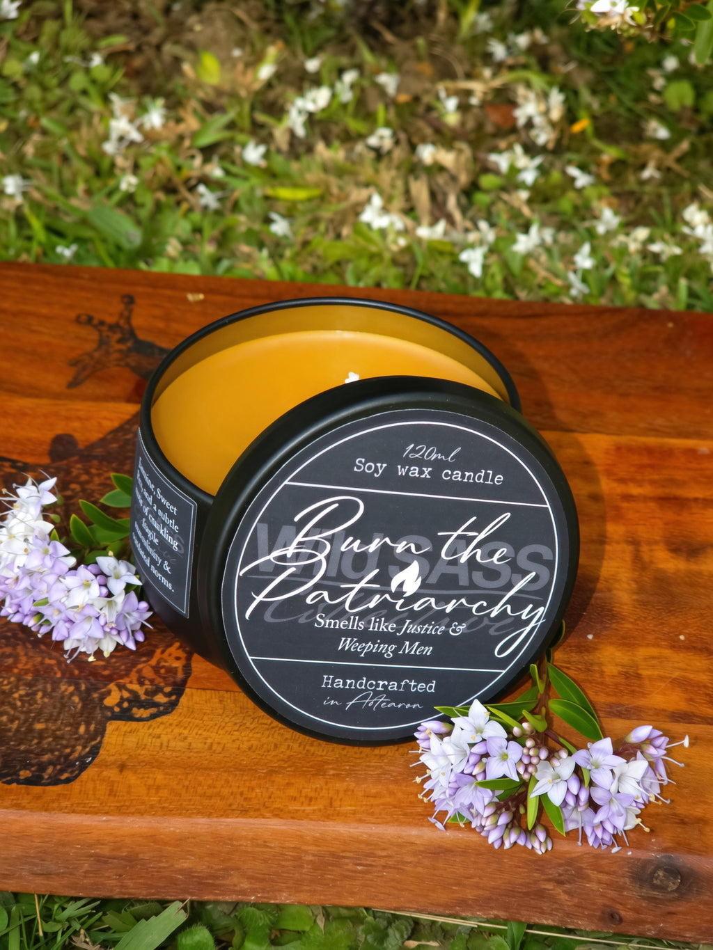 Burn the Patriarchy x Soy Candle