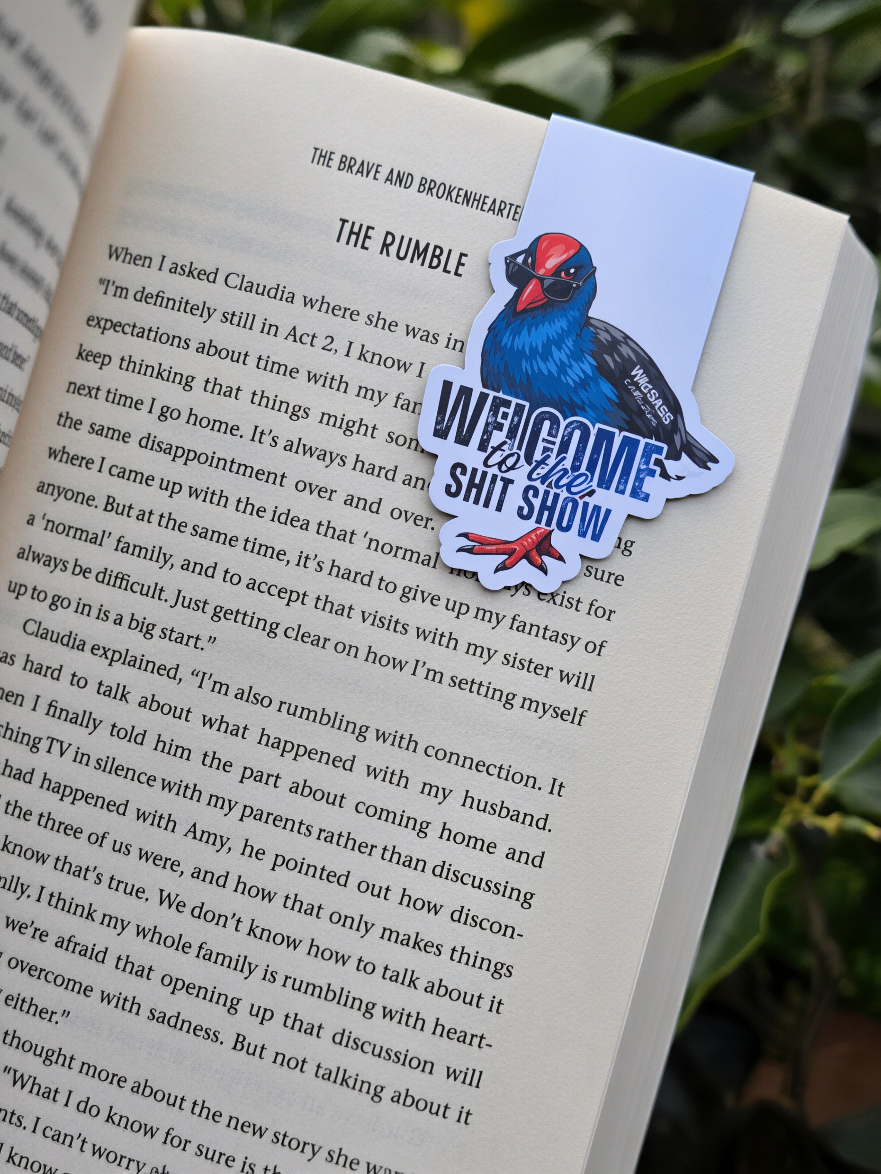 WELCOME TO THE SHIT SHOW x Pūkeko Magnetic Bookmark