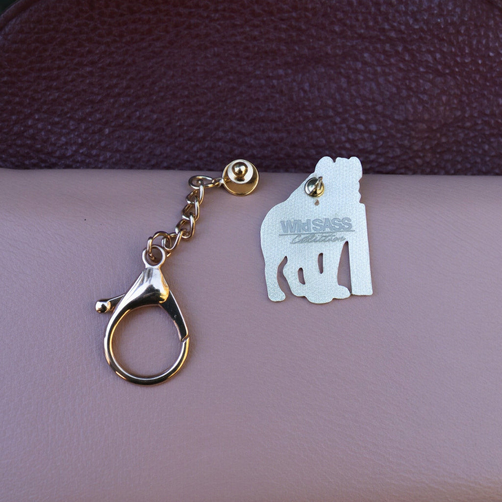 BIG DICK ENERGY Hyena x Keychain / Convertible Pin — with FREE 70 mm Vinyl Sticker