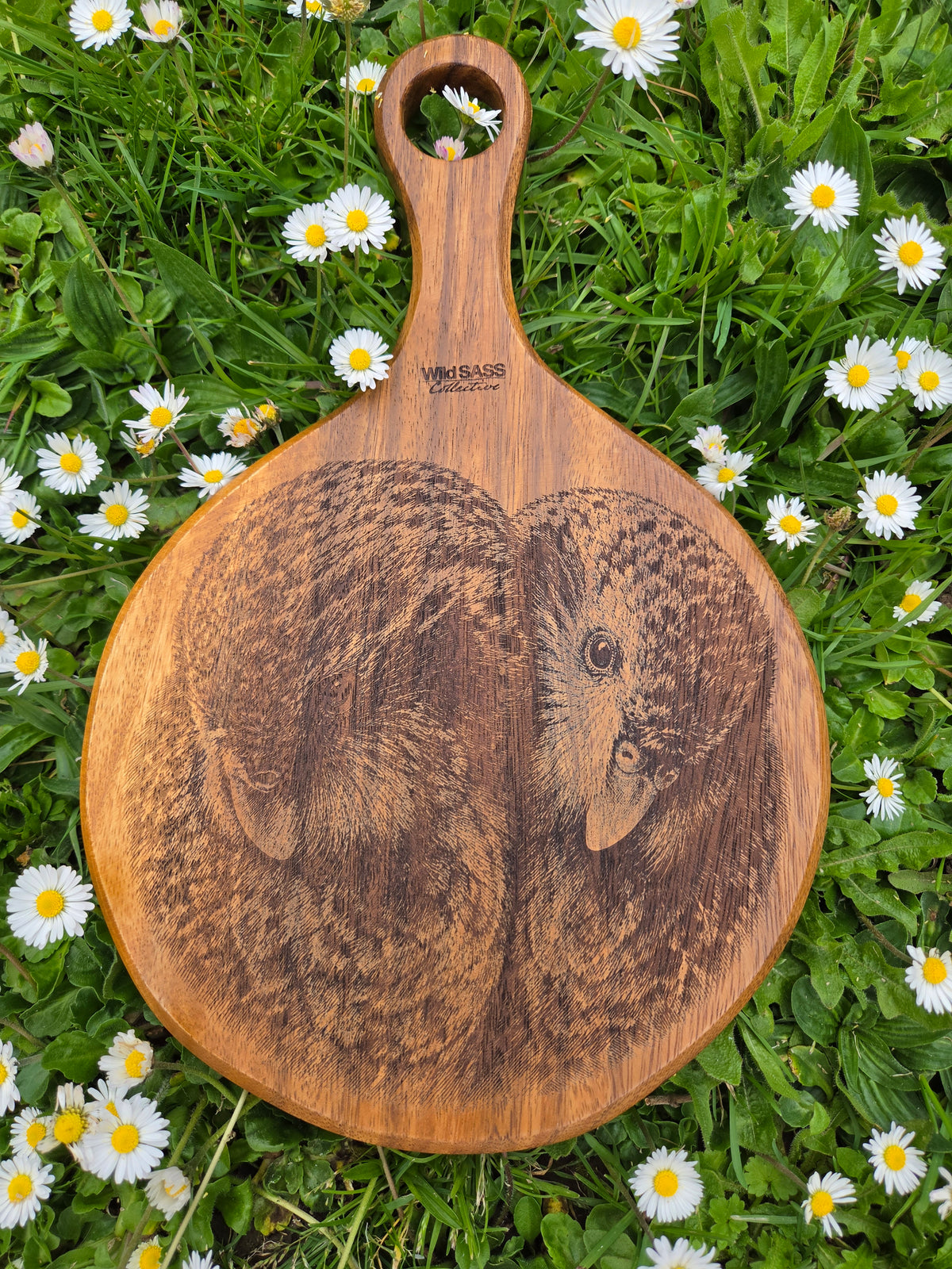 kākāpō x Engraved Acacia Board | NZ Wildlife