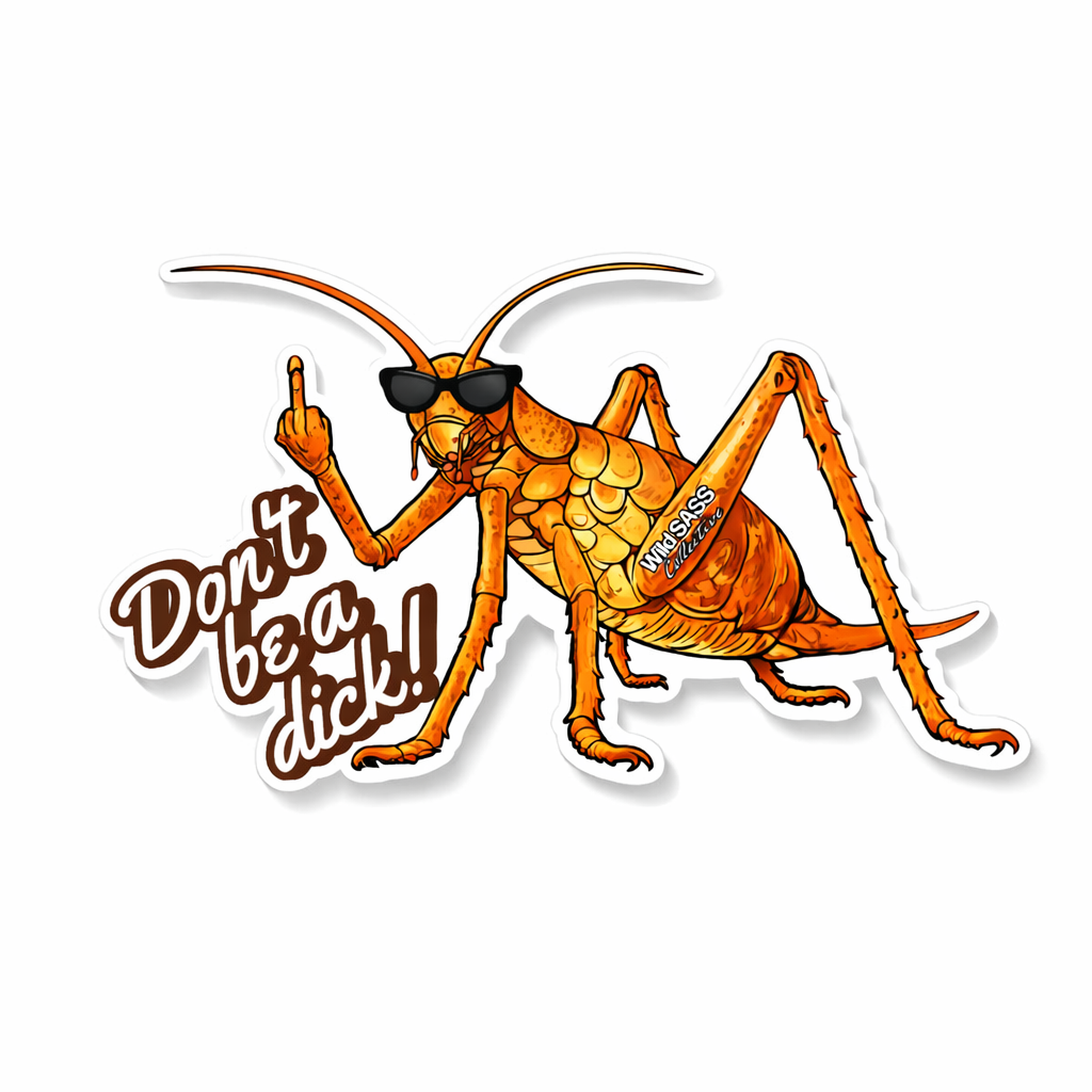 Wētāpunga "Don't be a dick" x Vinyl Sticker