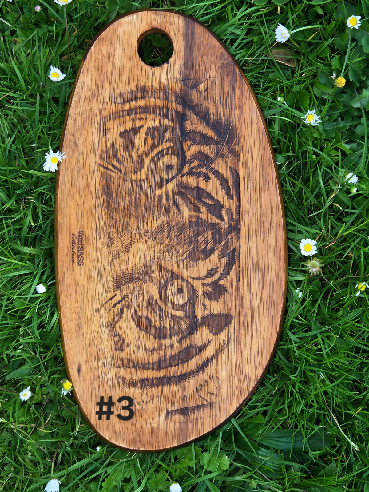Sumatran tiger x Engraved Acacia Board