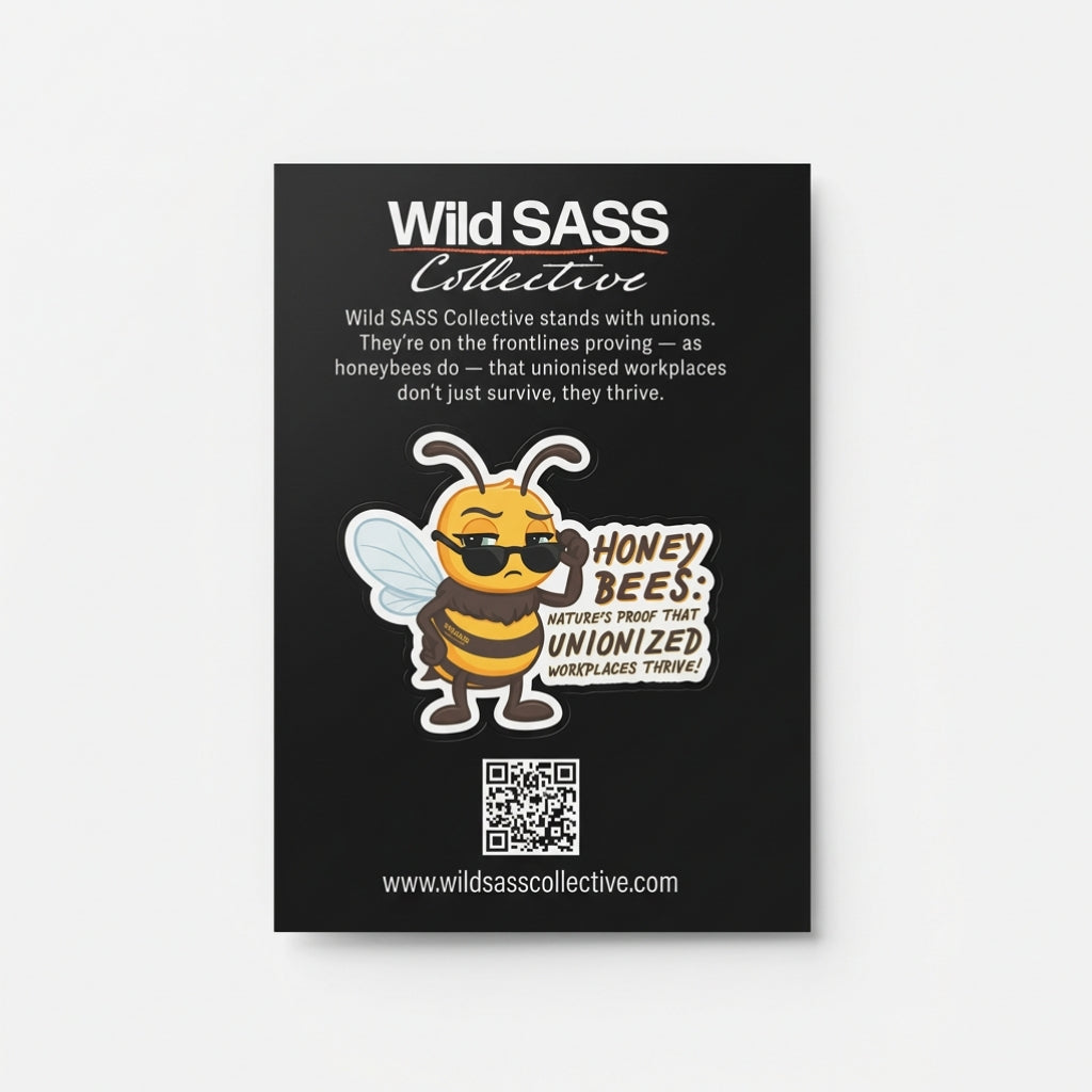 Unionized Honey Bee x Vinyl Sticker