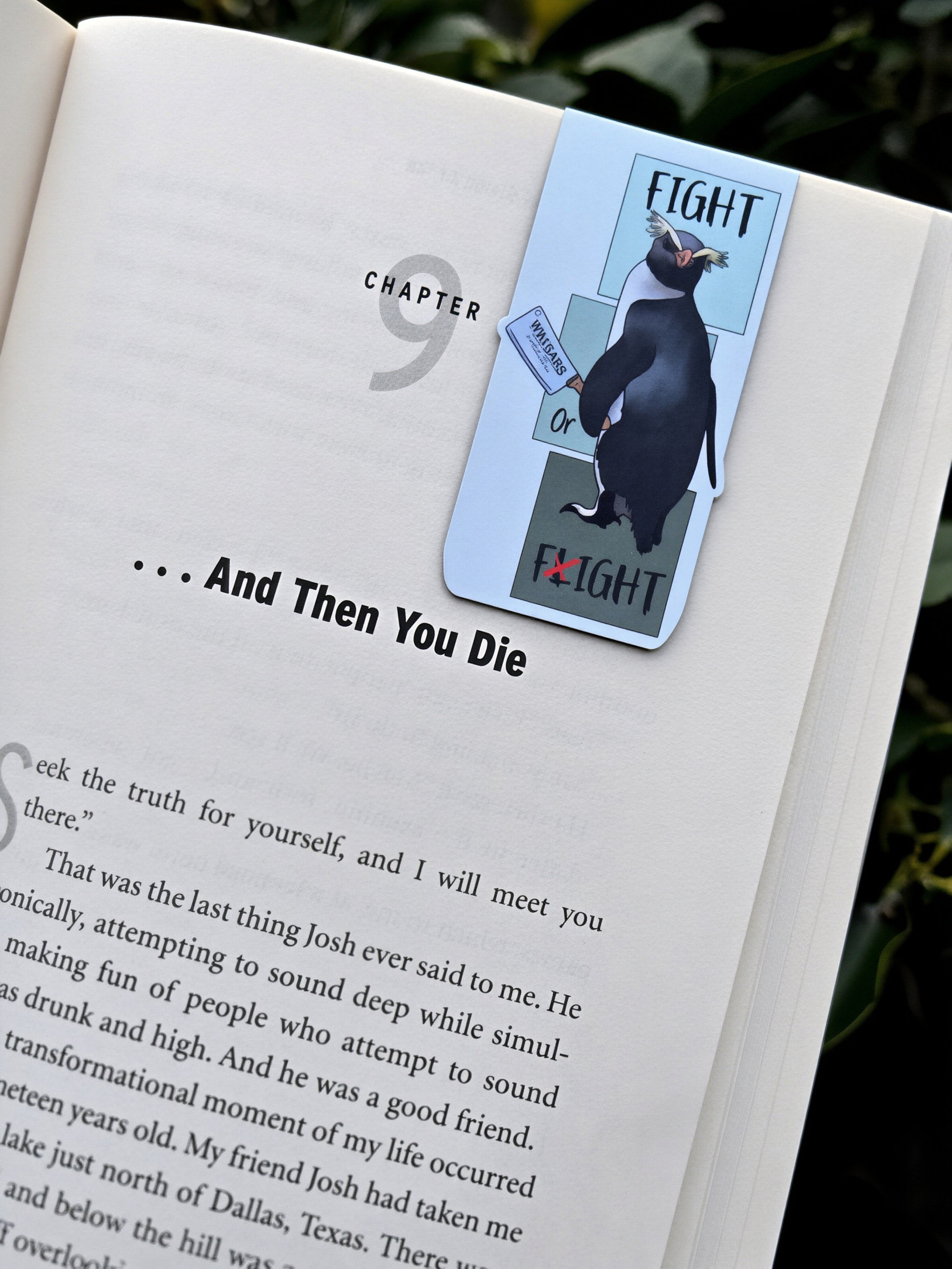 Fight or Flight Penguin x Magnetic Bookmark
