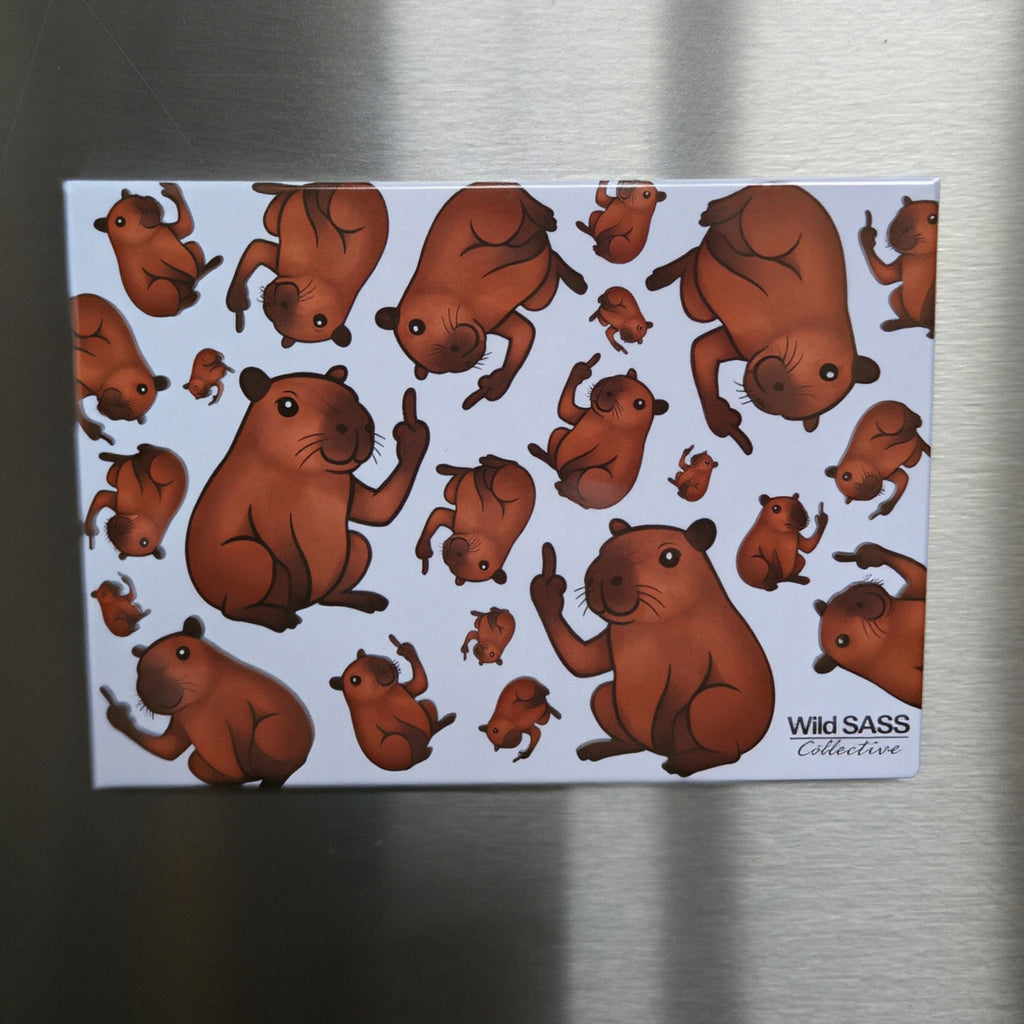 Capybara x Middle Finger Club Magnet