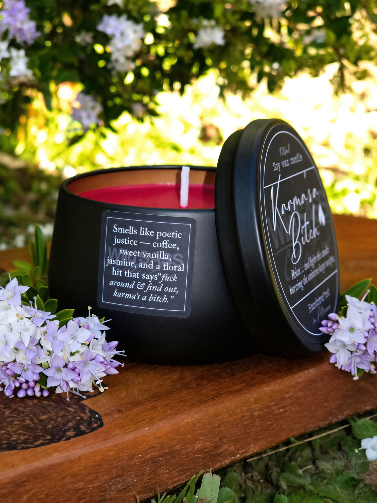 Karma's a Bitch x Soy Candle