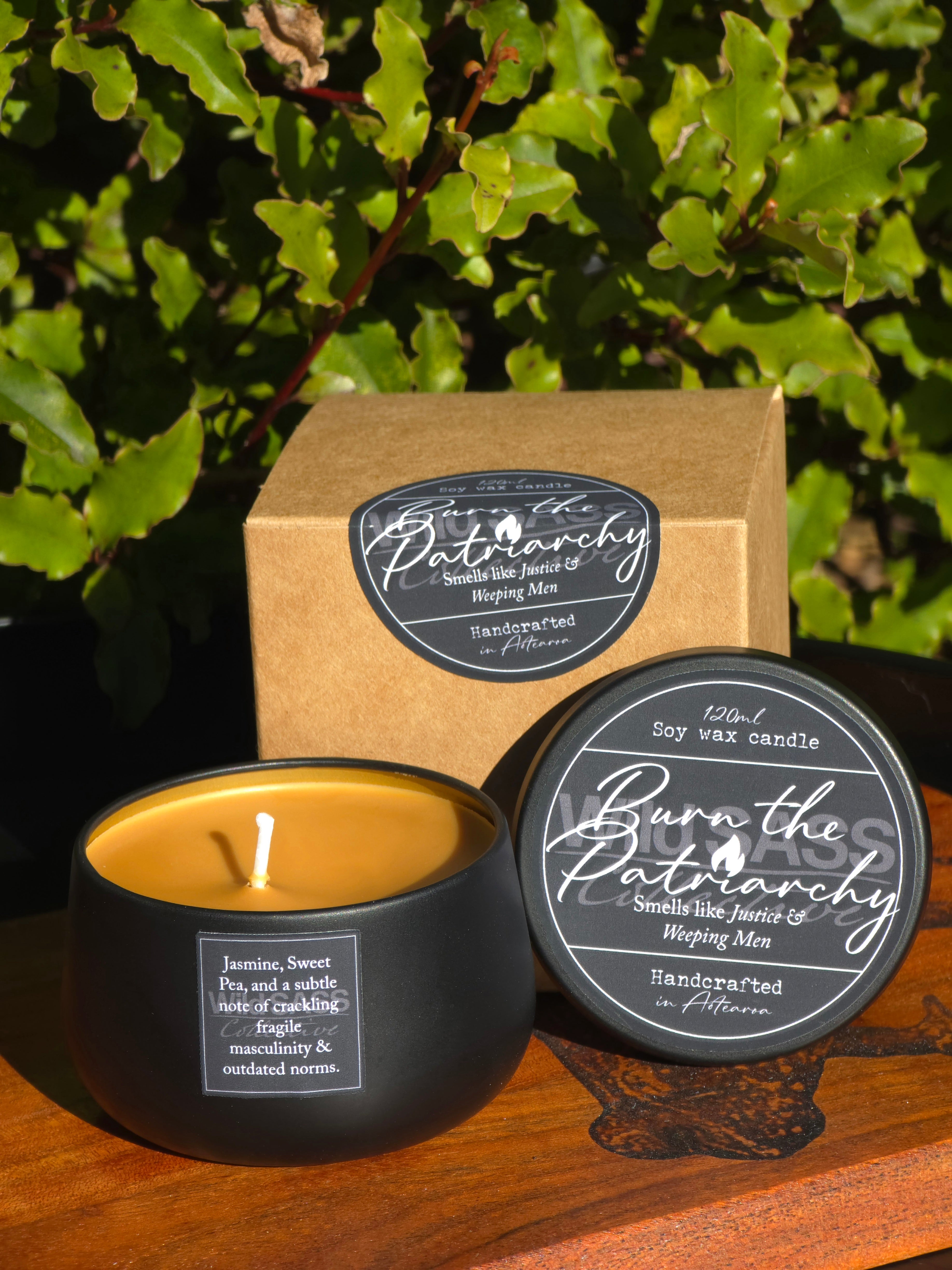 Burn the Patriarchy x Soy Candle