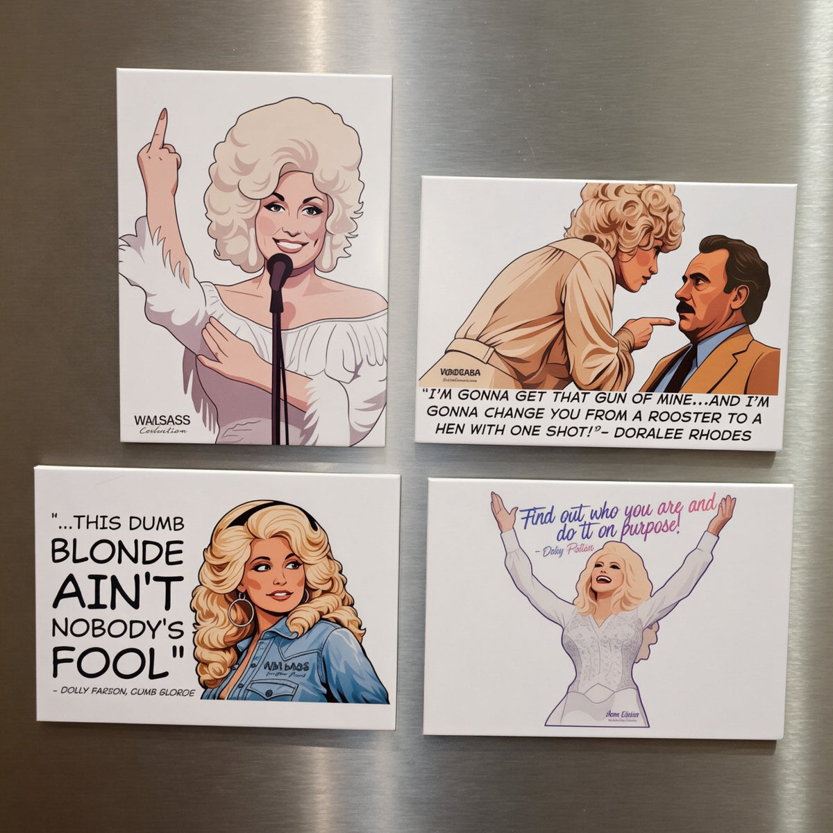 Dolly 4‑Pack Magnet Tribute Collection